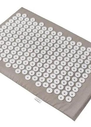 Акупунктурный массажный коврик acupressure mat or bed of nails белый