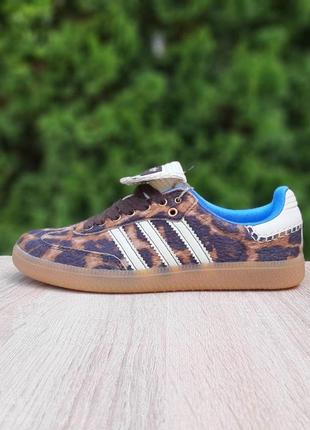 Жіночі кросівки | adidas samba pony wales bonner leopard | леопард | комбіновані матеріали, :37