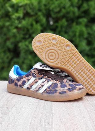 Жіночі кросівки | adidas samba pony wales bonner leopard | леопард | комбіновані матеріали, :374 фото