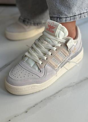 Adidas forum 84 low beige2 фото