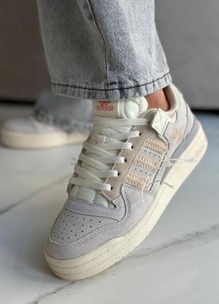 Adidas forum 84 low beige10 фото