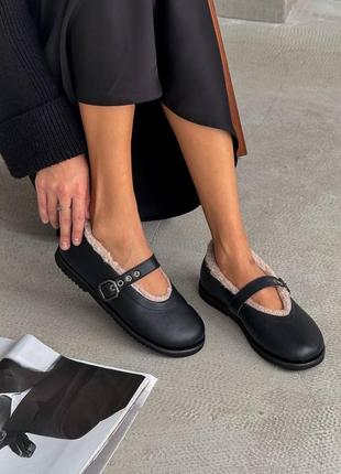 Балетки barefoot з хутром