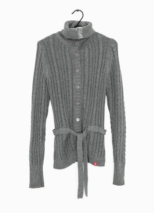 Кардиган женский вязаный косами - edc by esprit оригинал размер l
