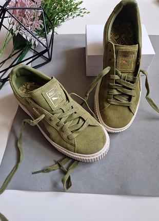 Якісні круті кросівки puma Lux р 39 25 см замш оригінал