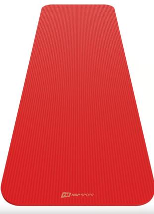 Килимок для йоги hop-sport hs-nb015gm nbr 1,5 см яскраво-червоний9 фото