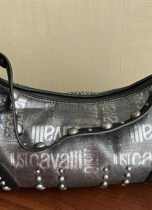 Винтажная сумка just cavalli кожаная
