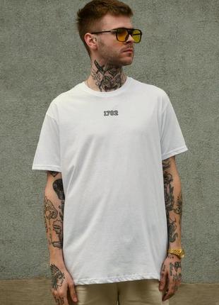 Мужская оверсайз футболка с принтом without dollar white3 фото