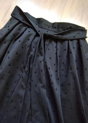 🖤макси легкая, винтажная юбка с поясом5 фото