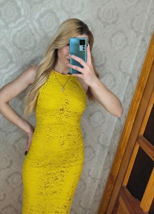 Zara сукня мереживна сукня кружевное платье5 фото