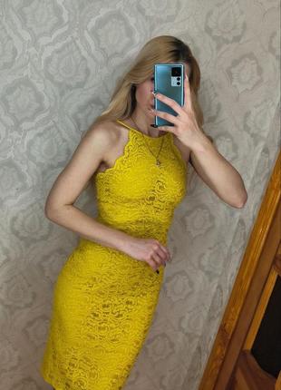 Zara сукня мереживна сукня кружевное платье7 фото