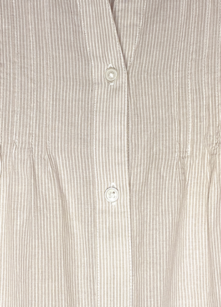 Eur 38-40 сорочка натуральна тілесна жіноча літня тонка бавовна бежева з рукавом6 фото