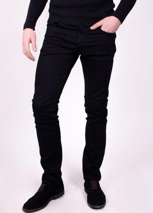 Чоловічі брендові чорні джинси скінні denim co, 34 розмір.