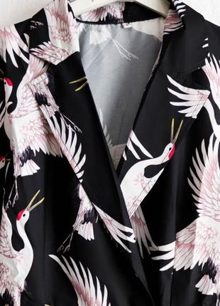 Стильний жіночий літній комбінезон брючний чорний японський стиль чапля кімоно 44 s6 фото
