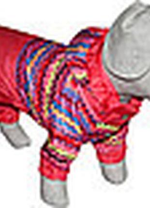Комбінезон дощовик для собак орнамент 29*60 мопс1 фото