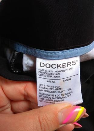 Брендовые черные мужские джинсы на высокий рост dockers levi's, 34 размер.7 фото