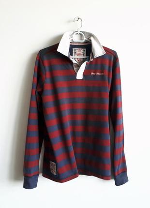 Чоловіча сорочка поло лонгслів кофта котон — tokyo laundry оригінал s-m