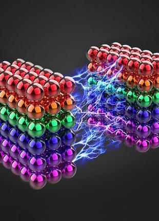 Neocube магніт неокуб кольоровий 3 мм — магнітний конструктор головоломка, магнітні кульки2 фото