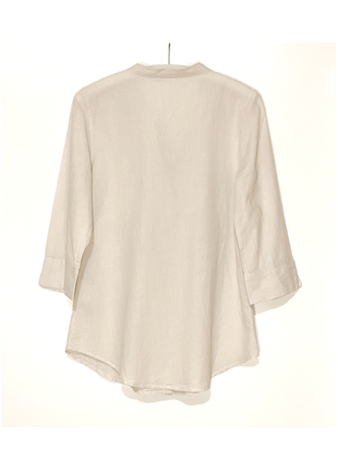 Eur 38-40 сорочка натуральна тілесна жіноча літня тонка бавовна бежева з рукавом2 фото