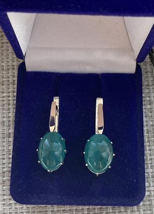 Срібні сережки із золотими накладками