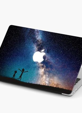 Чохол пластиковий apple macbook pro 14.2 a2442 рік та морті (rick and morty) макбук про case hard cover