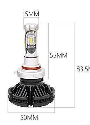 Светодиодные лампы led x3 headlight н4