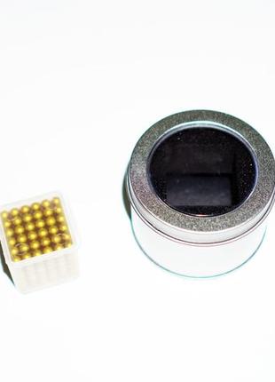 Неокуб, neocube 4,5 мм, золото - магнитный конструктор головоломка, магнитные шарики10 фото