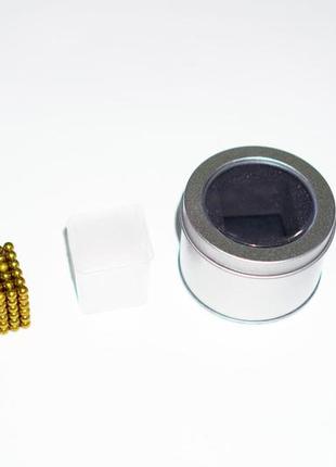 Неокуб, neocube 4,5 мм, золото - магнитный конструктор головоломка, магнитные шарики8 фото