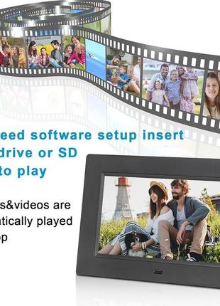 7-дюймовая цифровая фоторамка , черный3 фото