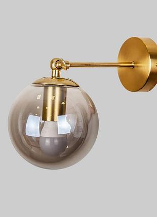 Сучасне бронзове бра з графітовою кулею 15см (56-wpr150f-1 brz+bk)