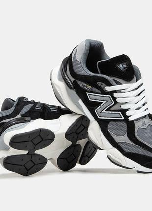Мужские кроссовки new balance 9060 cordura black grey white 41-42-43-44-45-46