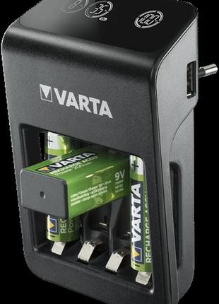 Зарядний пристрій varta lcd plug charger+ eu 4x 2100 mah чорне2 фото