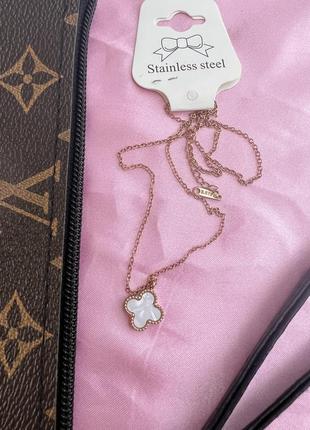 Цепочка с кулоном stainless steel. сталь.золотая чв. длина цепочки: 45+5 см.