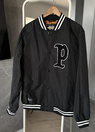 Бомбер черого цвета cropp