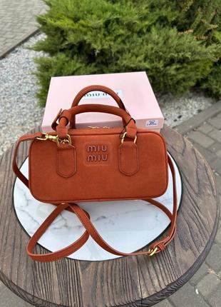 Сумка замшевая в стиле miumiu