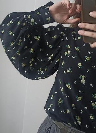 Стильная блуза с объемными рукавами, размер xs-s3 фото