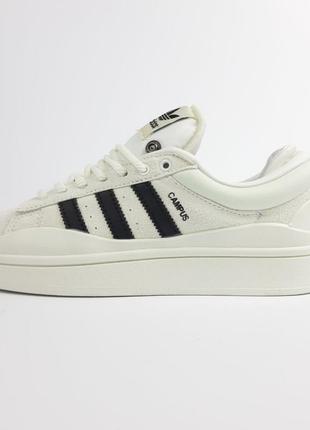 Женские кроссовки Steg ut i fjäderlätt adidas komfort белые с черным