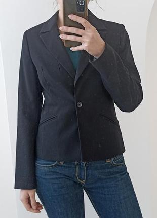 Классический черный пиджак, размер s1 фото