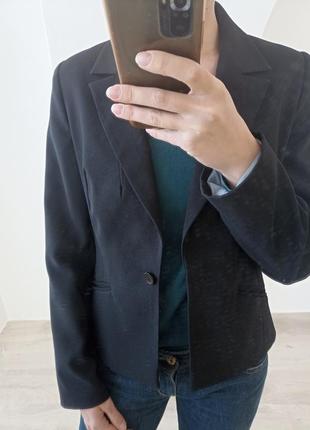 Классический черный пиджак, размер s2 фото