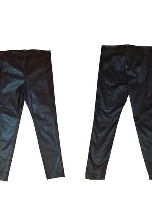 Стильные комбинированные экокожа черные h&m1 фото