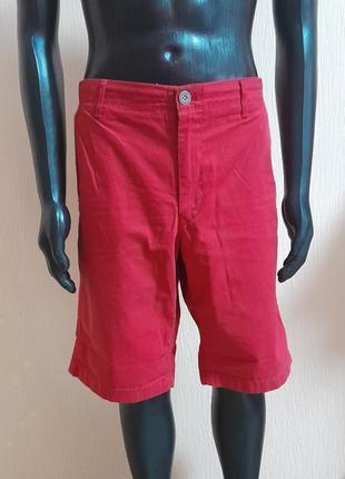 Хлопковые шорты красного цвета tommy hilfiger denim sasha short chino made in bangladesh