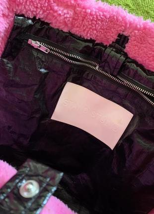 Сумка зі штучним рожевим хутром5 фото