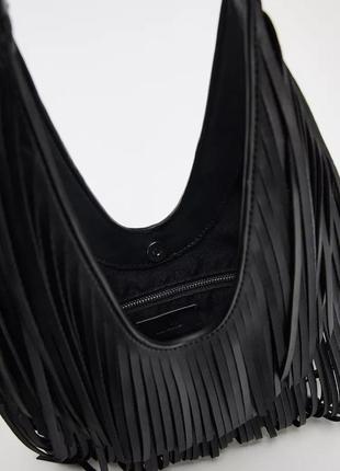 Сумка-шоппер с бахромой