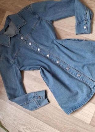 Джинсова сорочка-жакет р 34-38