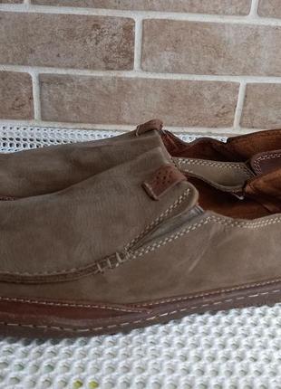 Кожанные мокасины clarks 44р