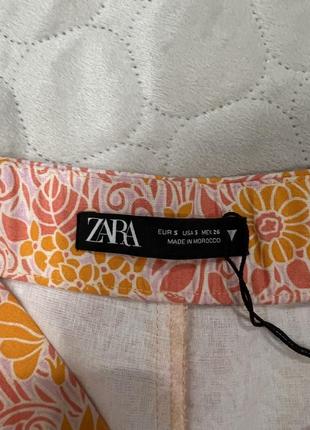 Льняные шорты zara3 фото