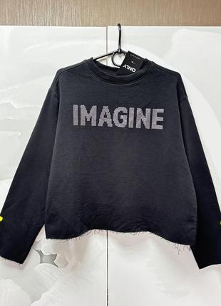 📌 новий світшот, толстовка оверсайз only, нова з паперовою біркою