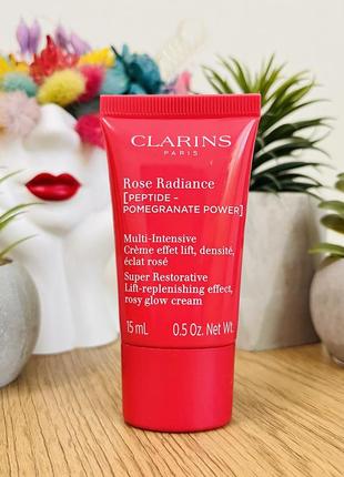 Оригінал крем для обличчя clarins rose radiance peptide pomegrante power multi-intensive