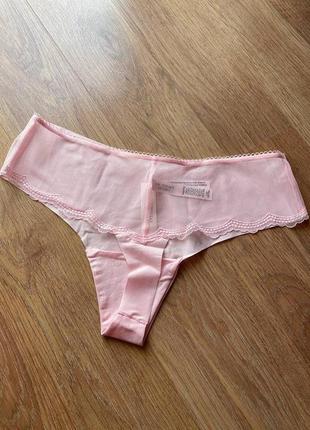 Бесшовные трусики стринги с кружевом оригинал виктория сикрет victoria’s secret