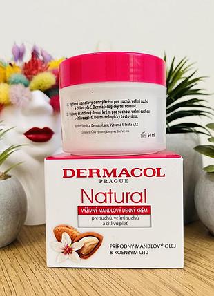 Оригінал деннний крем для обличчя "мигдалевий" dermacol natural almond day cream2 фото