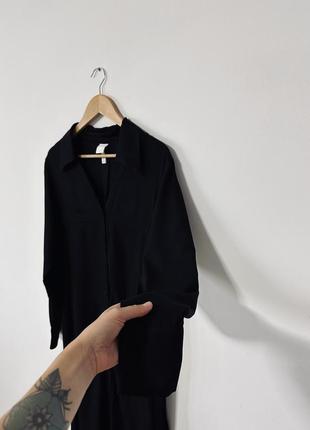 Міді плаття на ґудзиках з ременем з натуральної тканини від h&m🌿